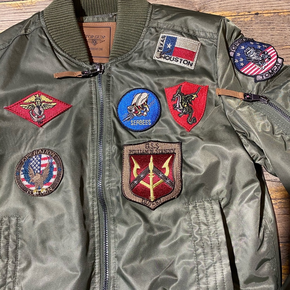 Top Gun Women MA-1 W/ Patches - Picture 8 of 8
